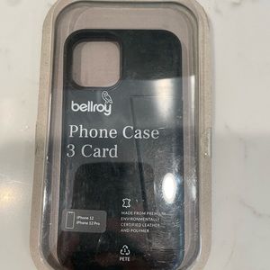 Bellroy 3 Card Phone Case For iPhone 12 / 12 Pro, black